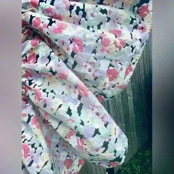 NWT Nasty Gal, Floral Print Ruffle Detail Maxi Smock Dress, Woman’s Size 6 - Picture 5 of 10